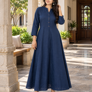 Beautiful woman wearing modern dress