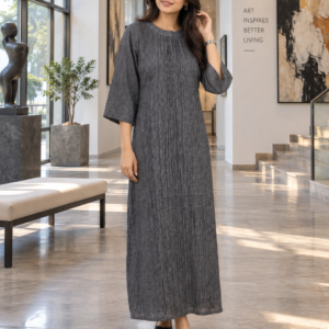 beautiful woman wearing modern dress